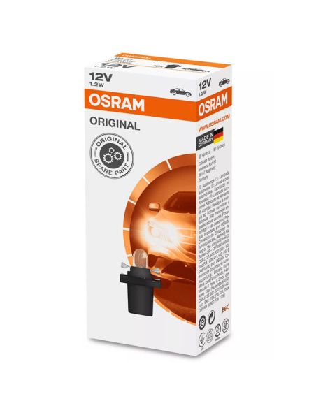 Lámpara Auxiliar OSRAM 2721MF 12V 1,2W con Casquillo B8.5d para PCB 12/1.2 | LeonLeds