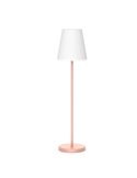 Lámpara de pie LED para exterior LOLA SLIM 180, con cable yute de luz fría y cálida, rosa o dorado