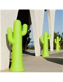 Lámpara de pie LED en forma de cactus PANCHO 140, verde lima con cable para exterior, luz fría