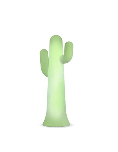 Lámpara de pie LED en forma de cactus PANCHO 140, verde lima con cable para exterior, luz fría