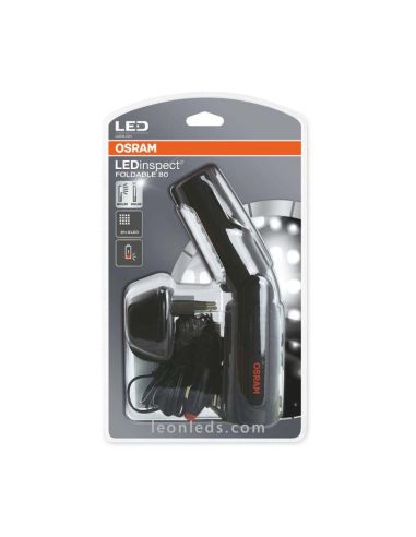 Osram Foldable 80 Ledil201 Lampe de poche LED ronde rechargeable magnétique avec crochet | Éclairage LeonLeds