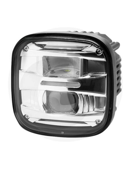 Faro LED John Deere AL178138 para Serie 6030 y 7030 | 12/24V | Luz de cruce, carretera y posición Homologado