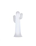 Lámpara de pie LED en forma de cactus PANCHO 140, blanco con cable para exterior, luz fría o cálida