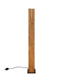 Lámpara de pie de madera natural KARUNI E27 121cm estilo rústico moderno 463300330