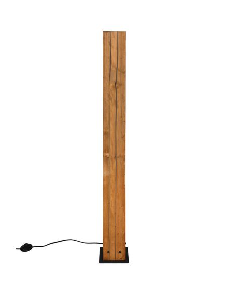 Lampadaire KARUNI E27 121 cm en bois naturel de style rustique moderne 463300330