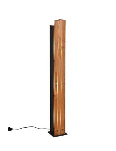 Luminária de chão KARUNI E27 de 121 cm em madeira natural em estilo rústico moderno 463300330