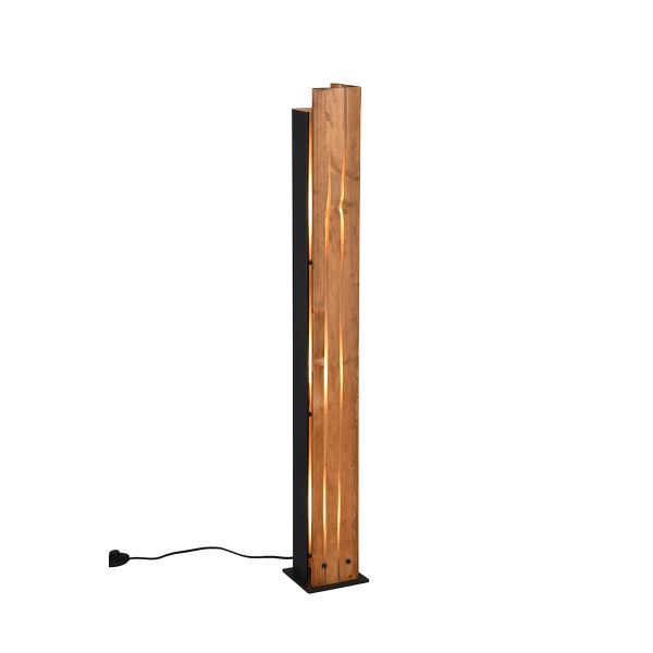 Lámpara de pie de madera natural KARUNI E27 121cm estilo rústico moderno 463300330