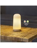 Bombilla LED portátil con base imantada y mando CANDY, recargable, luz cálida y efecto llama