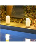 Bombilla LED portátil con base imantada y mando CANDY, recargable, luz cálida y efecto llama