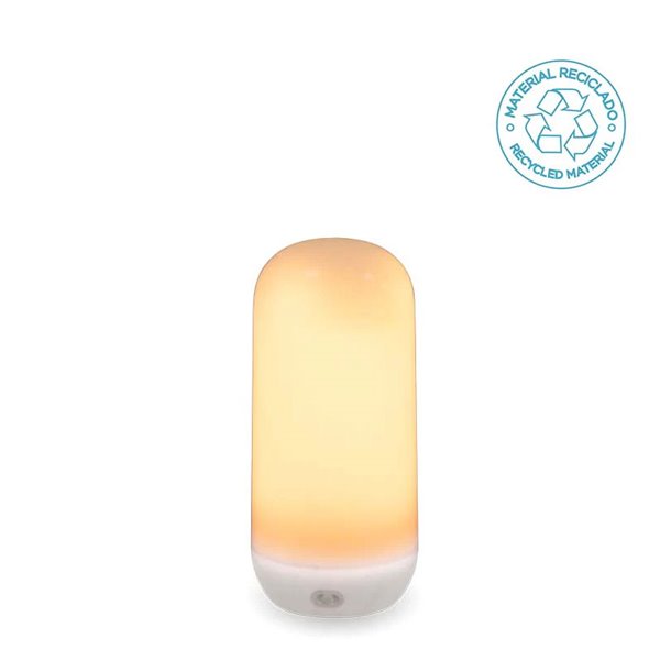 Lâmpada LED portátil com base magnética e controle remoto CANDY, recarregável, luz quente e efeito de chama