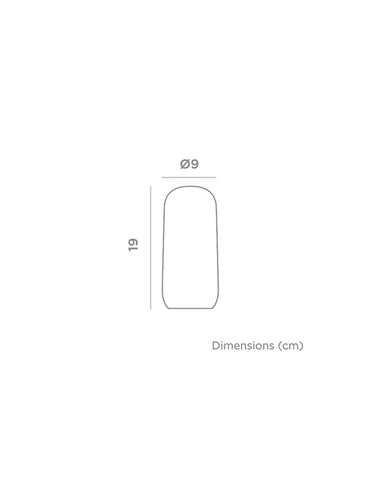 Bombilla LED portátil con base imantada y mando CANDY, recargable, luz cálida y efecto llama