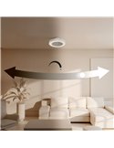 Ventilador de Techo LED empotrable en techos modulares 60x60 CUBIS, 20W