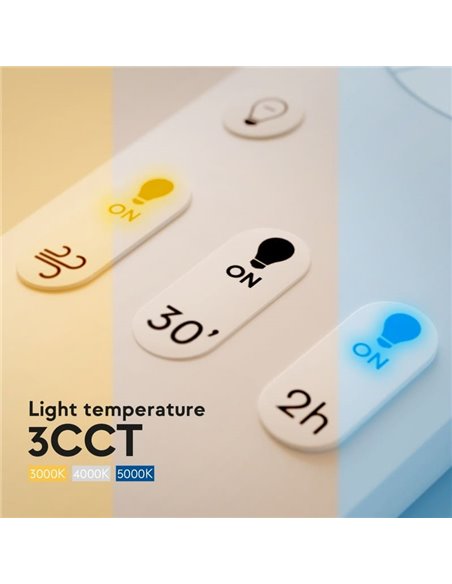 Ventilador de Techo LED empotrable en techos modulares 60x60 CUBIS, 20W