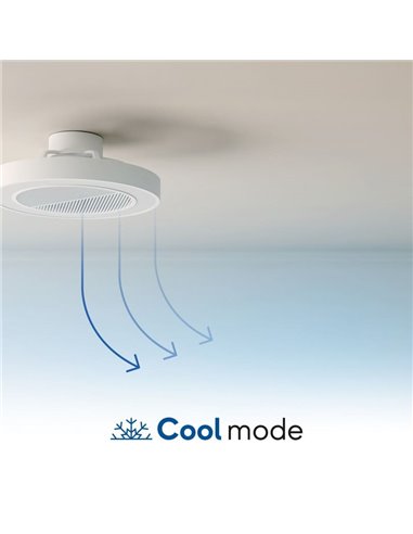 Ventilador de Techo LED empotrable en techos modulares 60x60 CUBIS, 20W