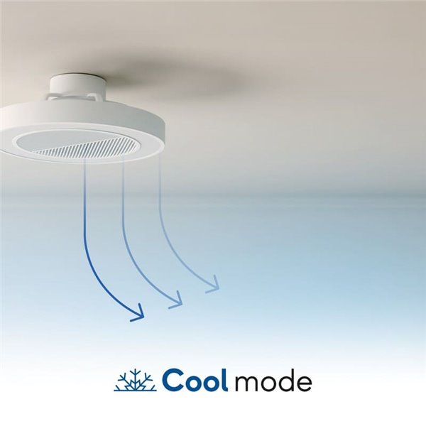 Ventilateur de plafond LED encastré dans plafonds modulaires 60x60 CUBIS, 20W