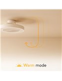 Ventilador de Techo LED empotrable en techos modulares 60x60 CUBIS, 20W