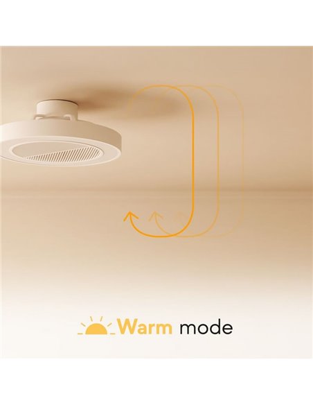 Ventilador de Techo LED empotrable en techos modulares 60x60 CUBIS, 20W