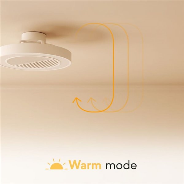 Ventilateur de plafond LED encastré dans plafonds modulaires 60x60 CUBIS, 20W