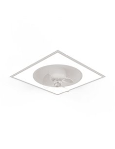 Ventilateur de plafond LED encastré dans plafonds modulaires 60x60 CUBIS, 20W