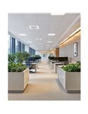 Ventilador de Techo LED empotrable en techos modulares 60x60 CUBIS, 20W