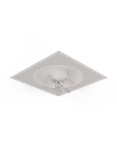 Ventilateur de plafond LED encastré dans plafonds modulaires 60x60 CUBIS, 20W