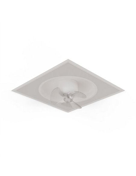Ventilador de Techo LED empotrable en techos modulares 60x60 CUBIS, 20W