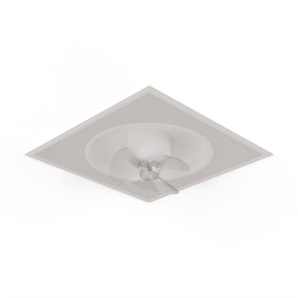 Ventilador de Techo LED empotrable en techos modulares 60x60 CUBIS, 20W