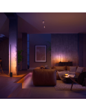 Lámpara de pie LED negra inteligente Gradient Signe ambiente Philips Hue