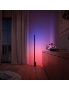 Lámpara de pie LED negra inteligente Gradient Signe 2