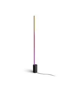 Lámpara de pie LED negra inteligente Gradient Signe