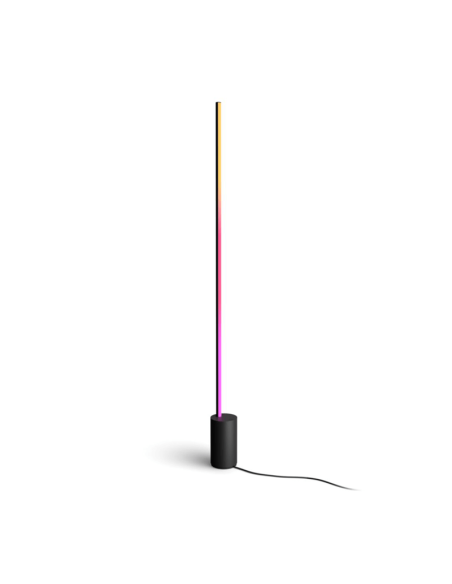 Lámpara de pie LED negra inteligente Gradient Signe
