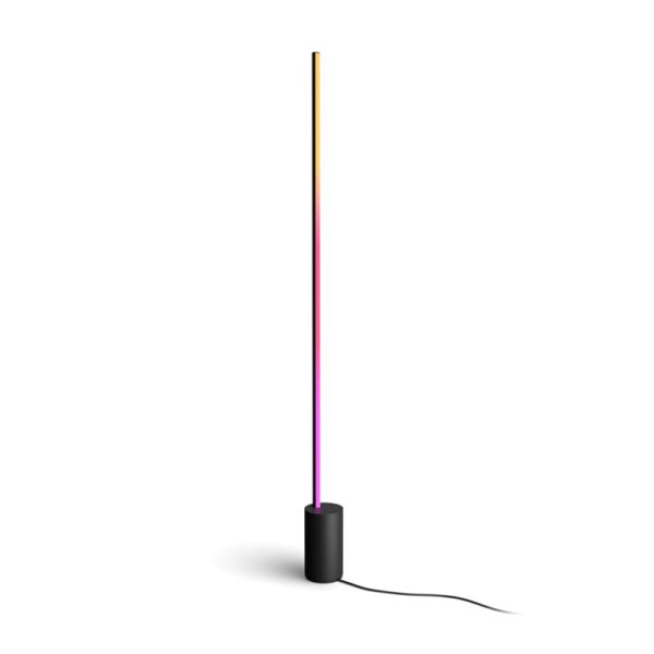 Lámpara de pie LED negra inteligente Gradient Signe