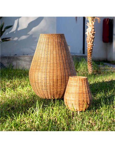 Lâmpada LED decorativa sem fio SAONA 70 com bateria recarregável para ambientes externos e controle remoto, 900 lm