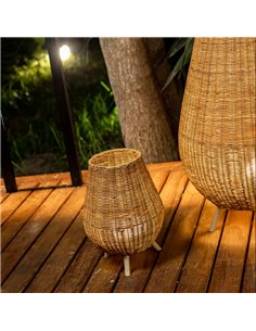 Lámpara de sobremesa con batería recargable LED SAONA 30, para exterior con bombilla 900Lm y mando a distancia 2