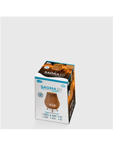 Lámpara de sobremesa con batería recargable LED SAONA 30, para exterior con bombilla 900Lm y mando a distancia