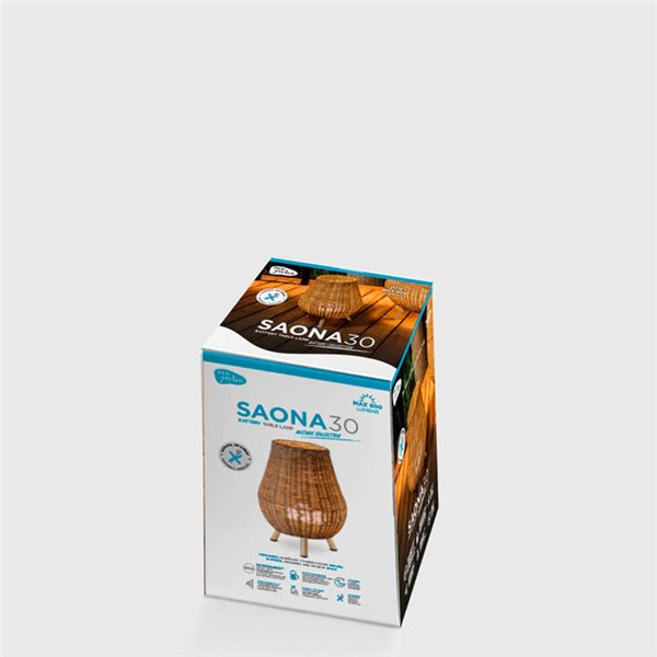 Lámpara de sobremesa con batería recargable LED SAONA 30, para exterior con bombilla 900Lm y mando a distancia