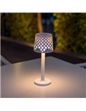 Lámpara de sobremesa LED sin cables para interior GRETITA, 8Lm, regulable, control táctil, a pilas 3AAA