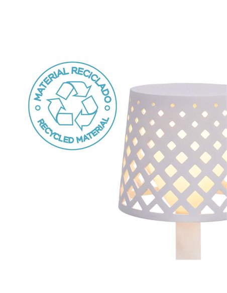 Lampe de table d'intérieur LED sans fil GRETITA, 8 lm, intensité variable, commande tactile, fonctionne avec 3 piles AAA