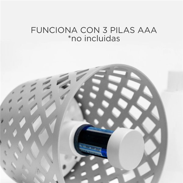 Lámpara de sobremesa LED sin cables para interior GRETITA, 8Lm, regulable, control táctil, a pilas 3AAA