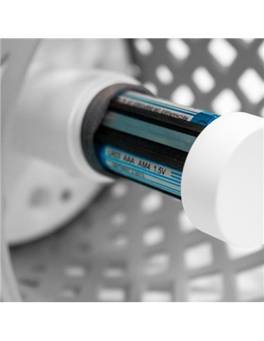 Lámpara de sobremesa LED sin cables para interior GRETITA, 8Lm, regulable, control táctil, a pilas 3AAA