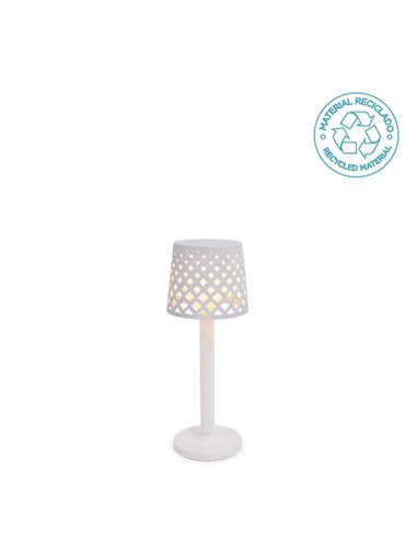 Lámpara de sobremesa LED sin cables para interior GRETITA, 8Lm, regulable, control táctil, a pilas 3AAA