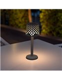 Lámpara de sobremesa LED sin cables para interior GRETITA, 8Lm, regulable, control táctil, a pilas 3AAA