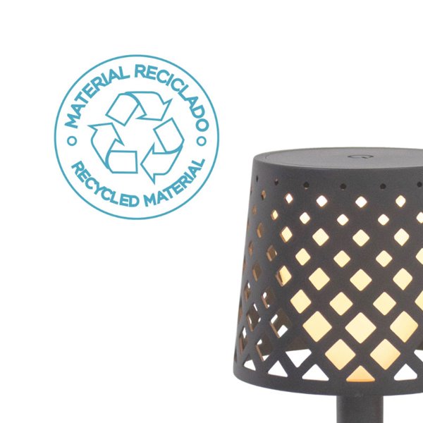 Lampe de table d'intérieur LED sans fil GRETITA, 8 lm, intensité variable, commande tactile, fonctionne avec 3 piles AAA