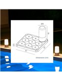 Accesorio base de carga magnética para MAIA con 9 puntos de carga 