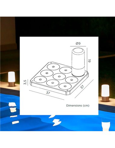 Accessoire de base de charge magnétique pour MAIA avec 9 points de charge