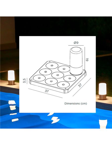 Accessoire de base de charge magnétique pour MAIA avec 9 points de charge
