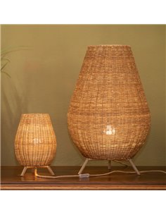 Lámpara decorativa LED de fibras naturales SAONA 70 interior, con cable 2