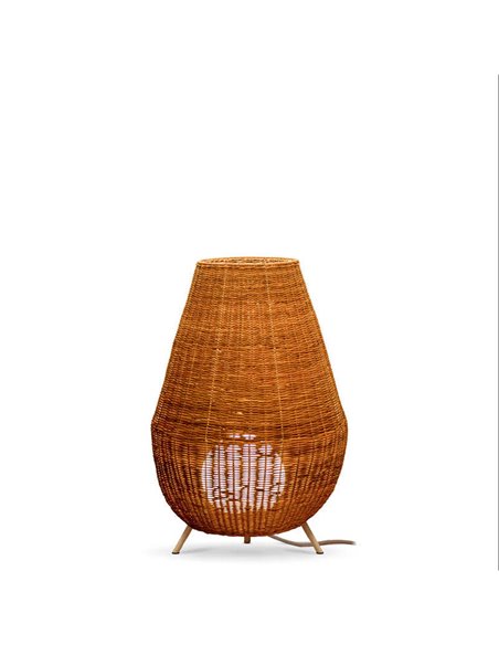 Lámpara decorativa LED de fibras naturales SAONA 70 interior, con cable