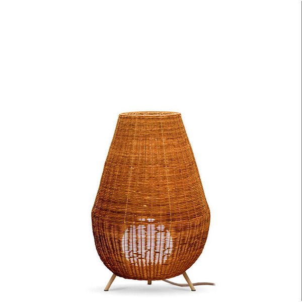 Lámpara decorativa LED de fibras naturales SAONA 70 interior, con cable