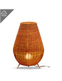 Lámpara decorativa LED de fibras naturales SAONA 70 interior, con cable